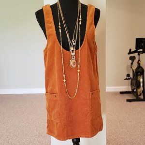 Forever 21 2 pocket corduroy jumper